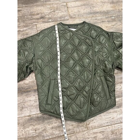 New With Tags $495 A.L.C. Emory Jacket Army Green Medium - Picture 4 of 13
